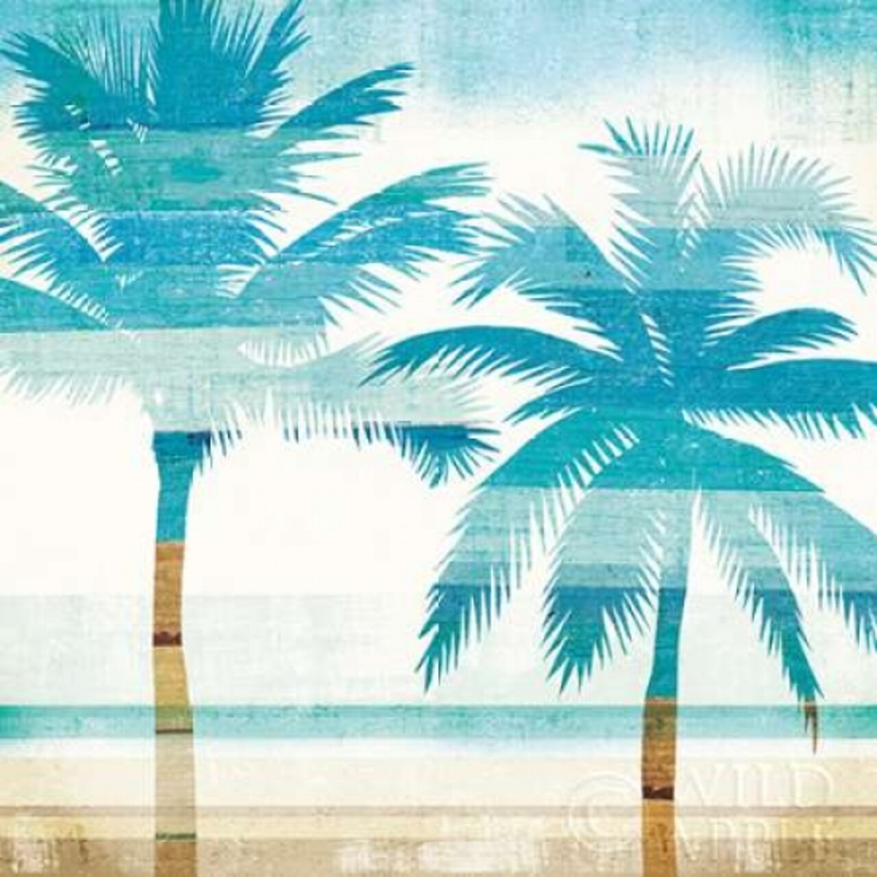 Beachscape Palms III Poster Print by Michael Mullan - Item # VARPDX23154